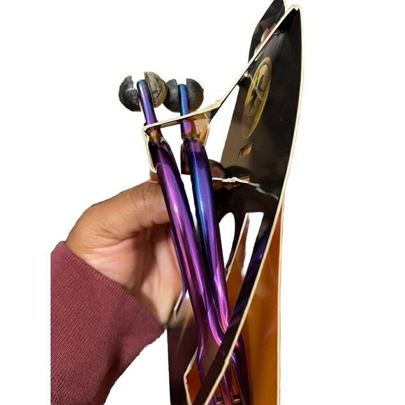 Centaur Horsecare Titanium Short Neck PL Roller Ball Spurs - Rainbow - Picture 2 of 3